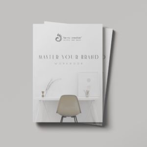 master your brand workbook two stacked ontop of each other
